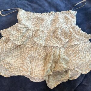 Cotton candy LA ruffle skirt preppy